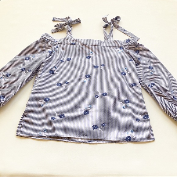 Michael Kors Off the Shoulder Poplin Cotton Top - Picture 7 of 10